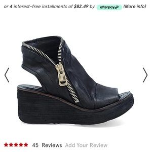 As98 Naylor zipper wedge black brand new size 37 perfect for fall